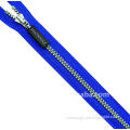 5# open-end plastic zipper with rubber slider